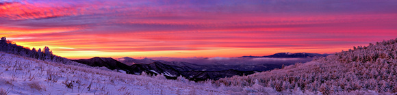 Roan Highland Sunrise Panorama